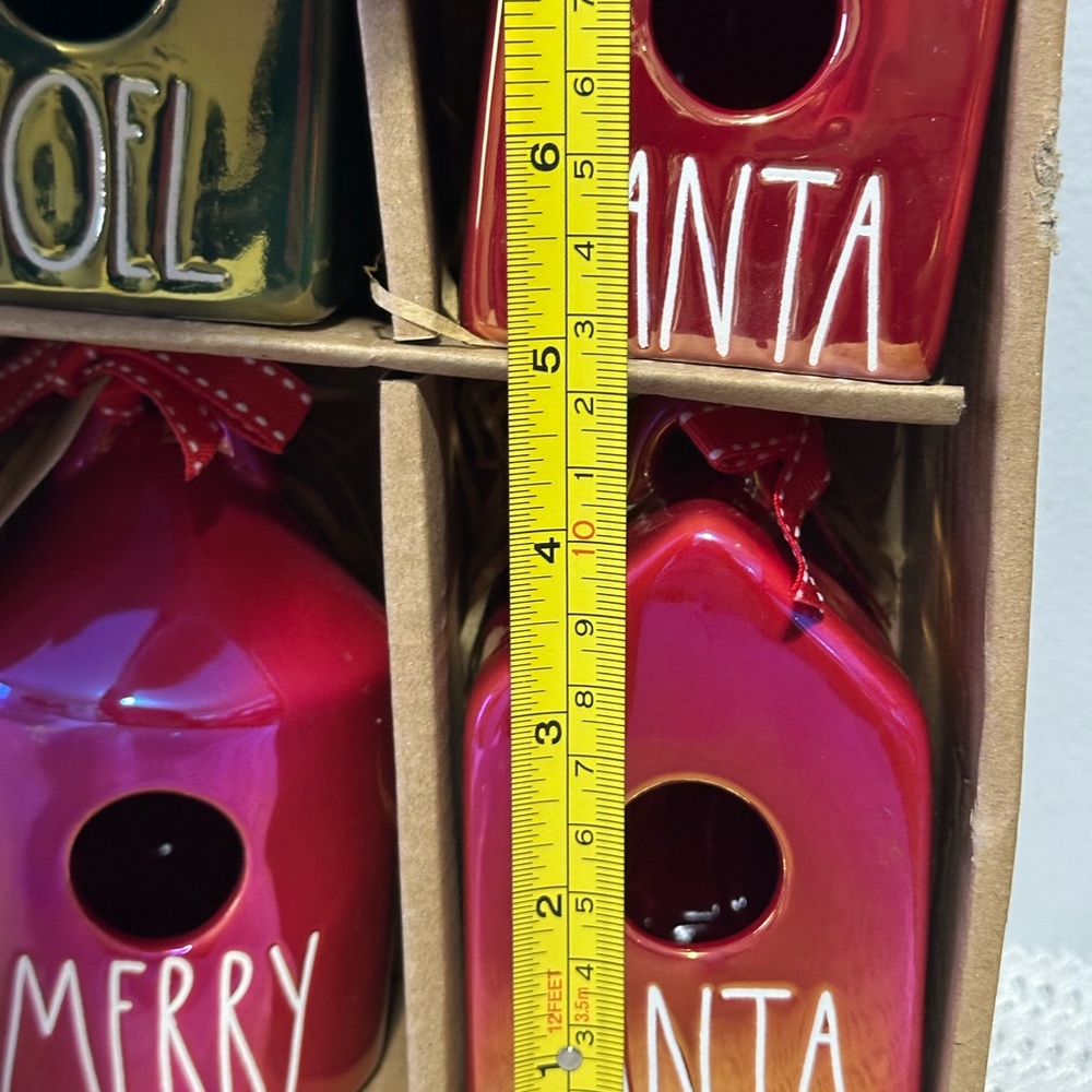 Rae Dunn iridescent Christmas bird house - Picture 2 of 3